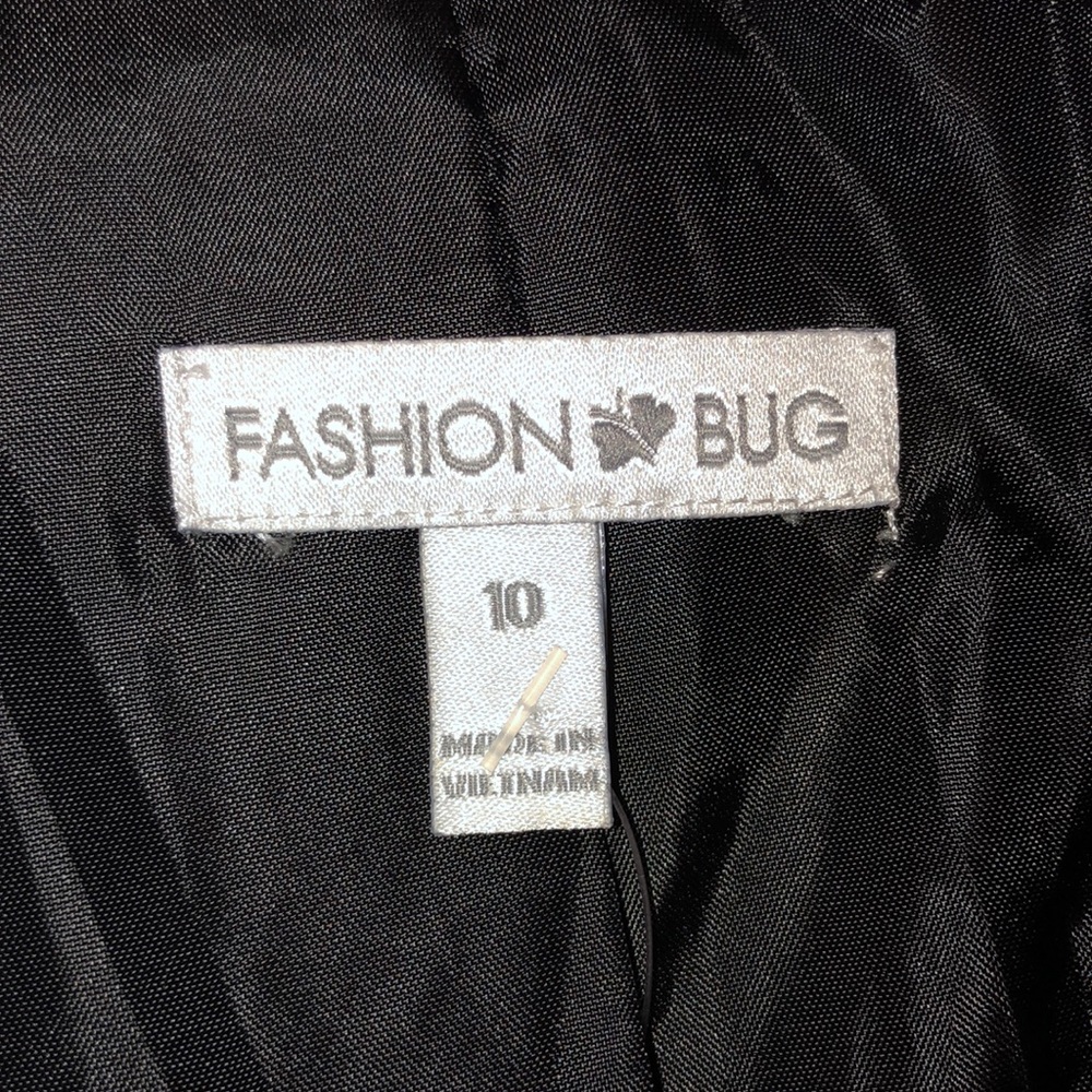 Fashion Bug Black Plaid Blazer. 10 - Picture 6 of 7